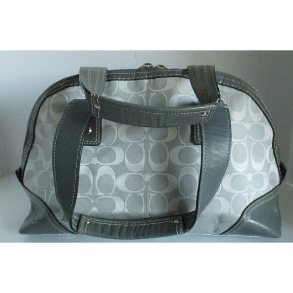 Coach Women's Gray Medium Handbag Zipper & Pockets - Picture 3 of 7